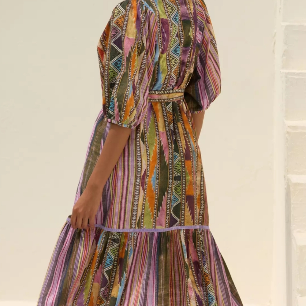NWT Ro"s Garden Flirty Argentina Print Dress. - Picture 2 of 13
